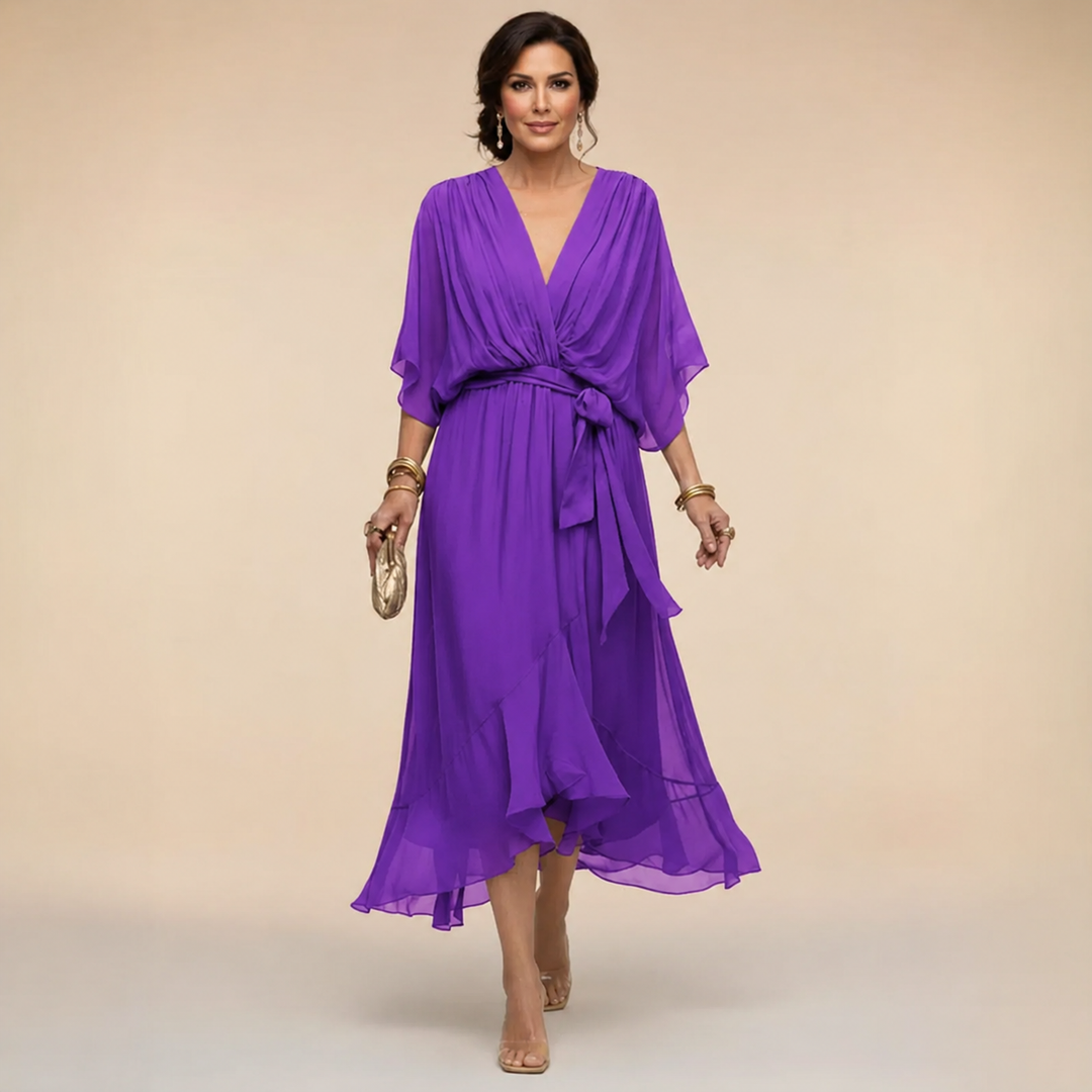 Monica | vestito con scollo a V