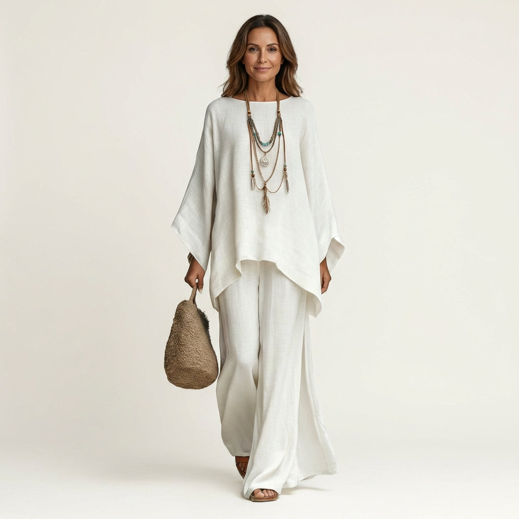 Majolie | Set Boho in lino misto