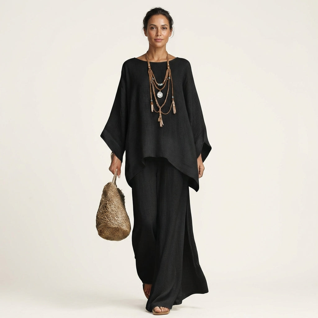 Majolie | Set Boho in lino misto