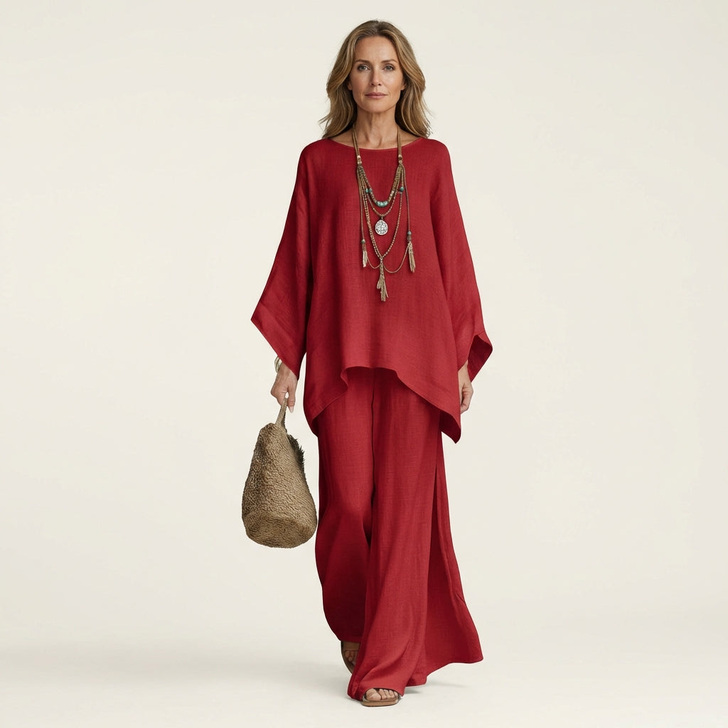 Majolie | Set Boho in lino misto