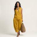 Twiila | Set con top avvolgente e pantaloni a gamba larga